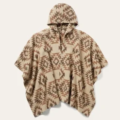 Hot Stetson Tan Aztec Poncho Brown
