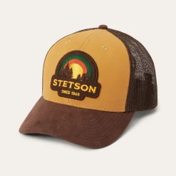 Hot Stetson Sunset Trucker Cap Tan
