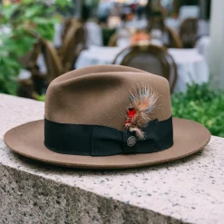 Clearance Stetson Temple Fedora Tawny