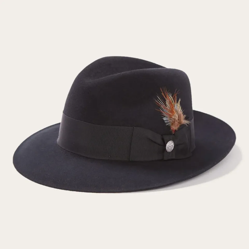 New Stetson Temple Fedora Black