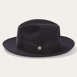 New Stetson Temple Fedora Black