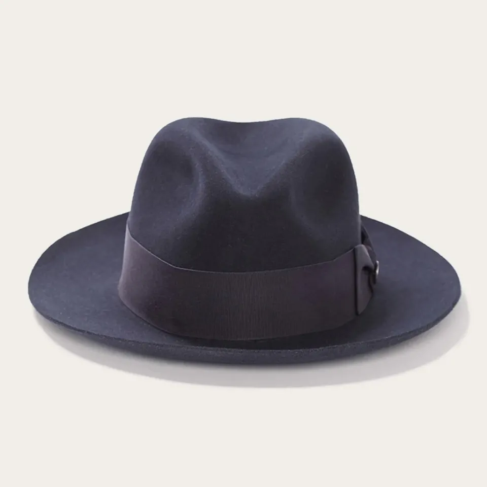 New Stetson Temple Fedora Navy