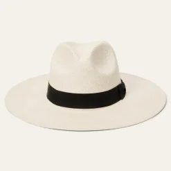 New Stetson The Naturalist Straw Hat Natural - Black Band
