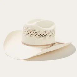 Discount Stetson Thunder 10X Straw Cowboy Hat Ivory Gray