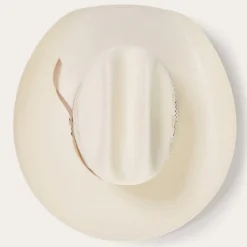 Clearance Stetson Thunder 10X Straw Cowboy Hat Ivory Gray