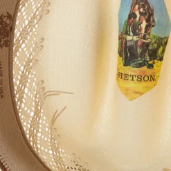 Clearance Stetson Thunder 10X Straw Cowboy Hat Ivory Gray