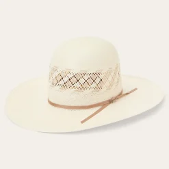 Outlet Stetson Thunder 10X Straw Cowboy Hat Ivory Gray