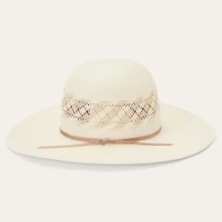 Outlet Stetson Thunder 10X Straw Cowboy Hat Ivory Gray