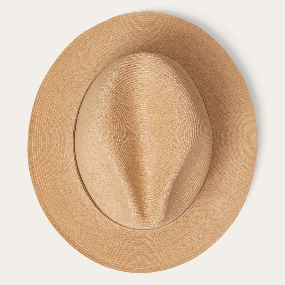 Discount Stetson Triad Straw Fedora Mustard