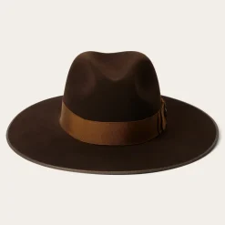Clearance Stetson Tri-City Fedora Chocolate