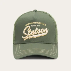 Discount Stetson Trucker Cap American Heritage Classic Olive