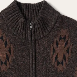 Hot Stetson Vertical Aztec Cardigan Brown