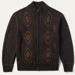 Clearance Stetson Vertical Aztec Cardigan Brown