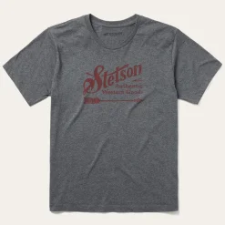Discount Stetson Vintage Arrow Graphic Tee Grey
