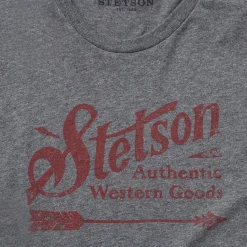 Discount Stetson Vintage Arrow Graphic Tee Grey