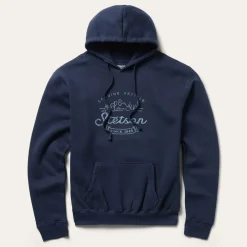 Discount Stetson Vintage Desert Hooded Sweatshirt Blue
