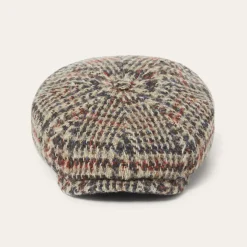 Sale Stetson Virgin Wool Hatteras Beige/Red/Herringbone