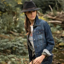 Outlet Stetson Western Denim Jacket Blue