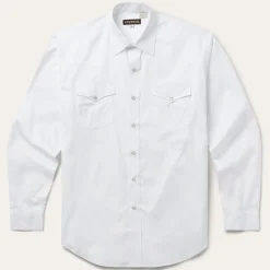 Stetson Pinpoint Oxford Western Shirt White