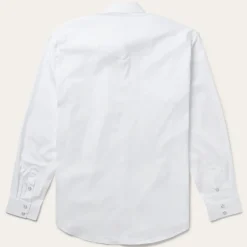 Stetson Pinpoint Oxford Western Shirt White