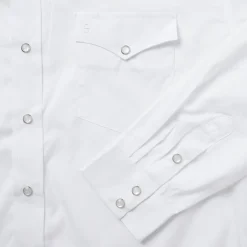 Stetson Pinpoint Oxford Western Shirt White