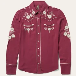 Sale Stetson Classic Western Snap Blouse Wine
