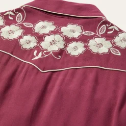Sale Stetson Classic Western Snap Blouse Wine