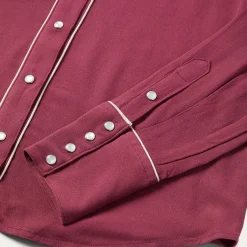Sale Stetson Classic Western Snap Blouse Wine