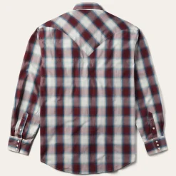 Outlet Stetson Plaid Shirt Wine