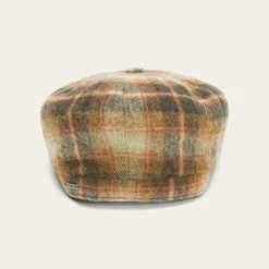 Best Stetson Wool Check Hatteras Blue/Grey Check