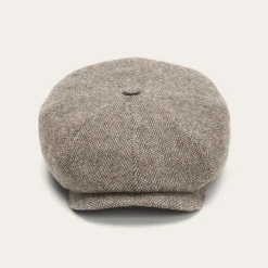 New Stetson Wool Herringbone Hatteras Grey Herringbone