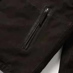 Sale Stetson Zip Front Suede Leather Jacket Brown